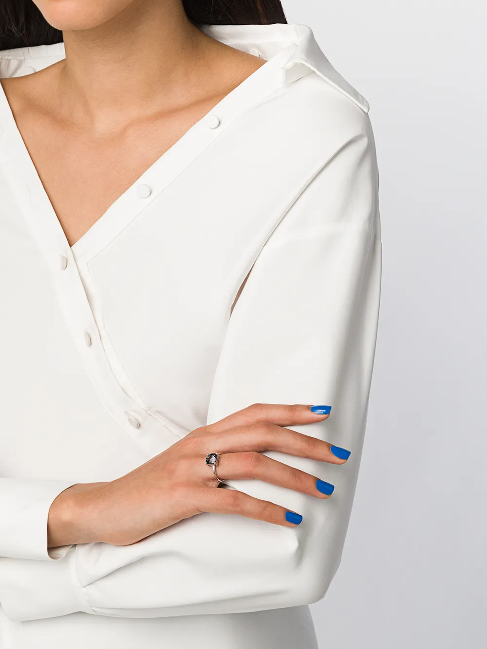 Wouters & Hendrix Gold 18kt witgouden ring - WHITE GOLD