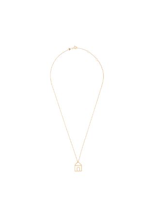 Aliita 9kt Yellow Gold House Pendant Necklace | Gold | FARFETCH