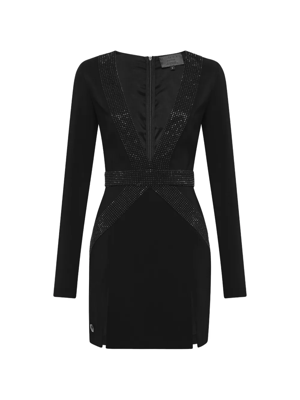 Philipp Plein Short Dress Crystal - 02 BLACK