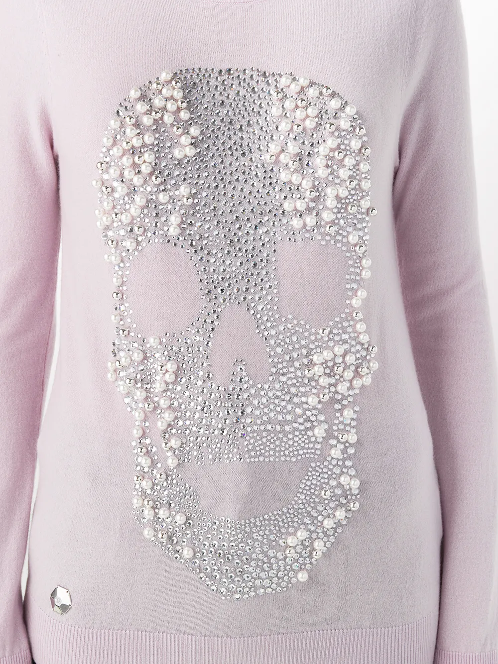 Philipp Plein Trui met kristal Roze