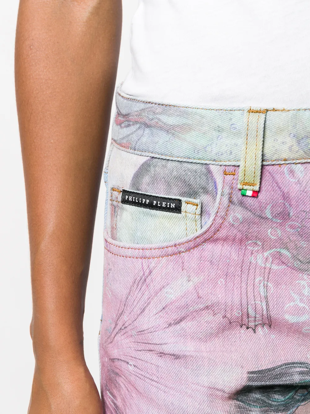 Philipp Plein Underwater jeans Blauw