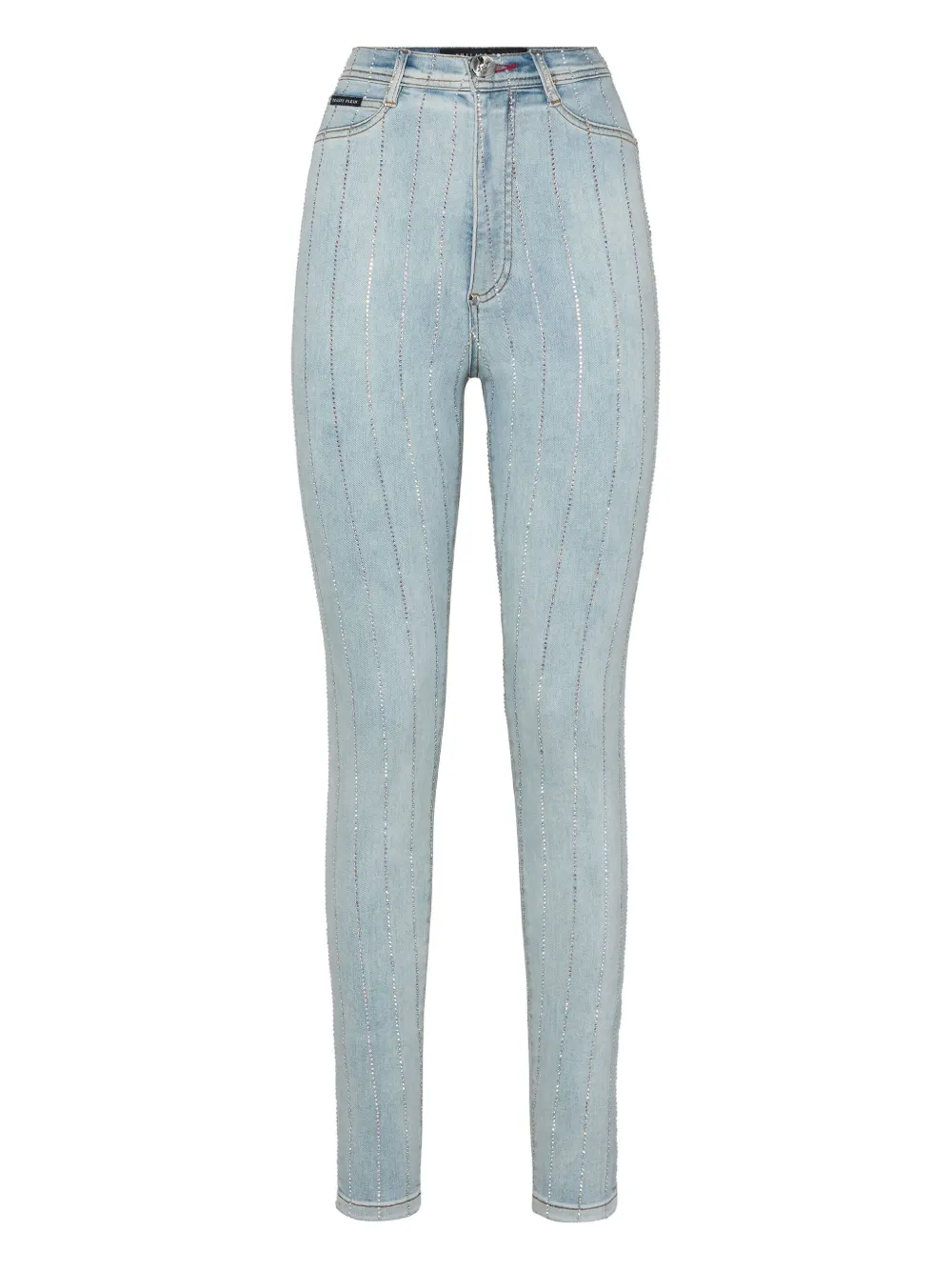 Philipp Plein crystal-embellished jeans - Blu