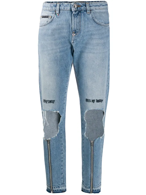 Vaqueros boyfriend Miss Boyfriend Statement Philipp Plein por 650€ - Compra  online SS19 - Devolución gratuita y pago seguro