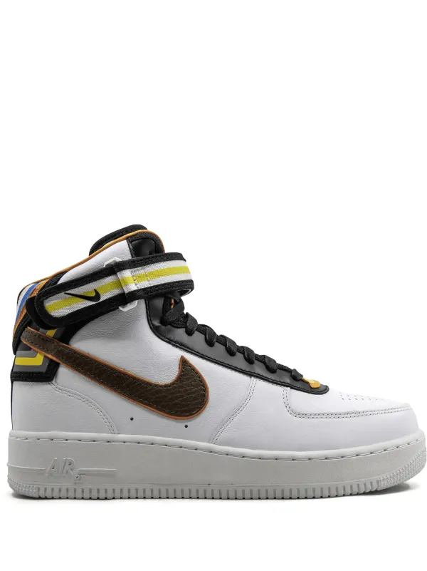 Shop white \u0026 black Nike x Riccardo Tisci Air Force 1 Mid sneakers with  Express Delivery - Farfetch