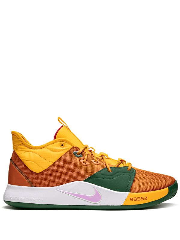 Shop orange \u0026 yellow Nike PG 3 sneakers 