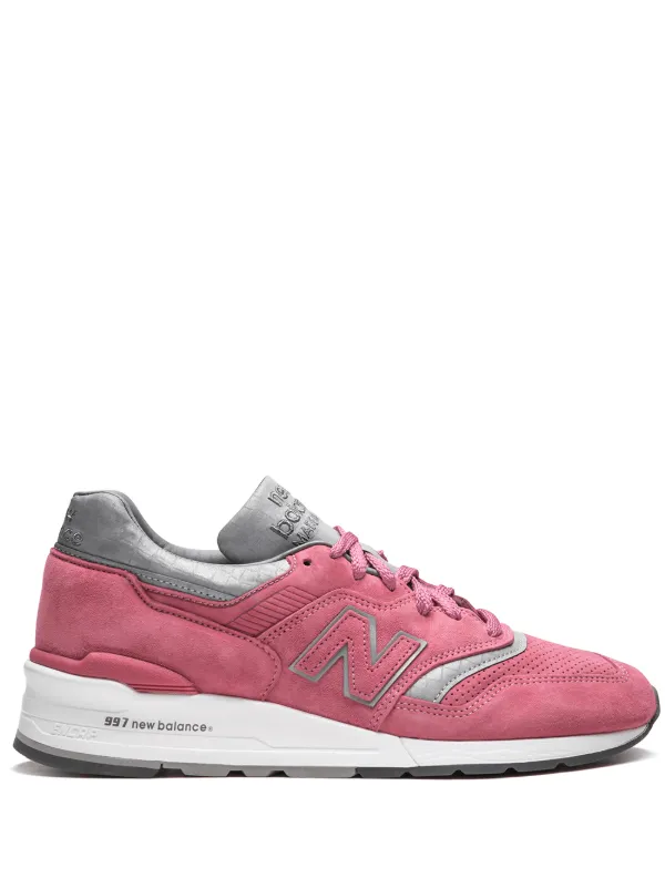 pink New Balance Model 997 sneakers 