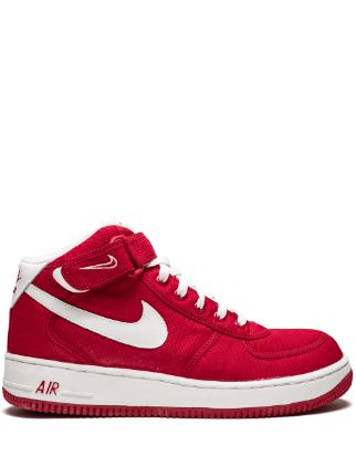 red nike canvas shoes