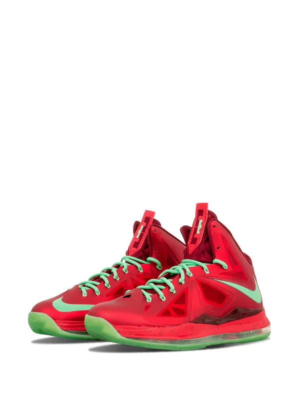 Nike LeBron 10 Christmas Sneakers Red FARFETCH CA