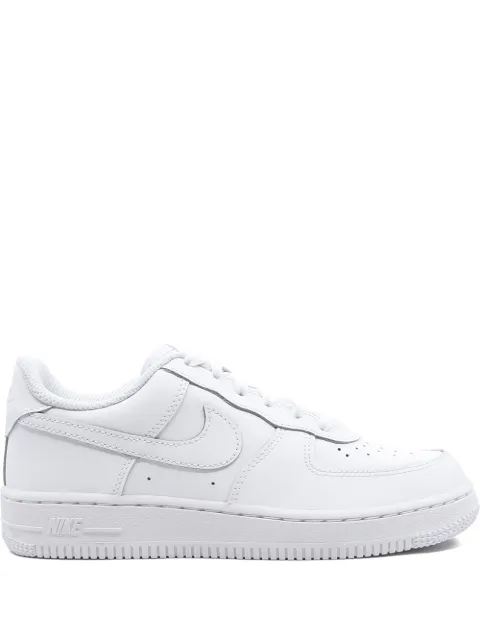 Nike Kids Force 1 "White On White" sneakers