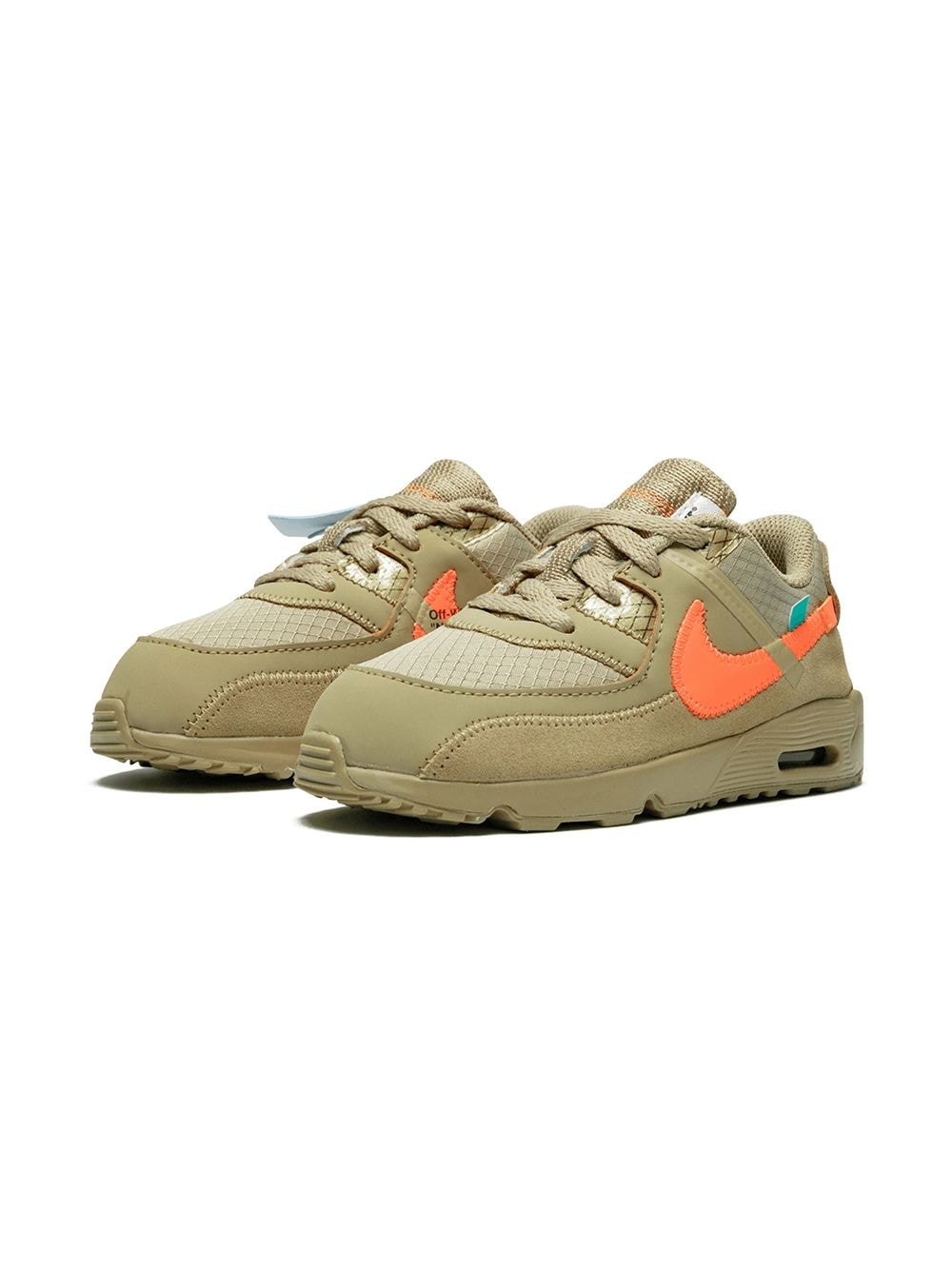 Shop Nike X Off-white Air Max 90 Bt "desert Ore" Sneakers In Brown
