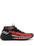 adidas x BAPE Dame4 ""Red Shark ABC Camo"" sneakers