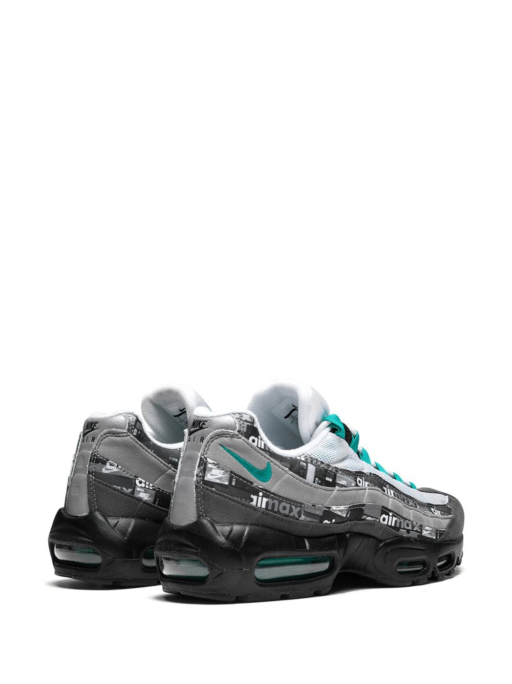 Shop Nike X Atmos Exclusive Air Max 95 Prnt "jade" Sneakers In Grey