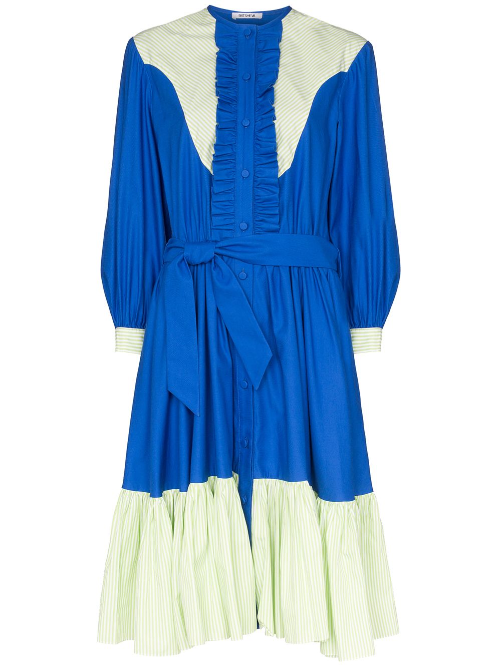 фото Batsheva платье Western с контрастными вставками и поясом