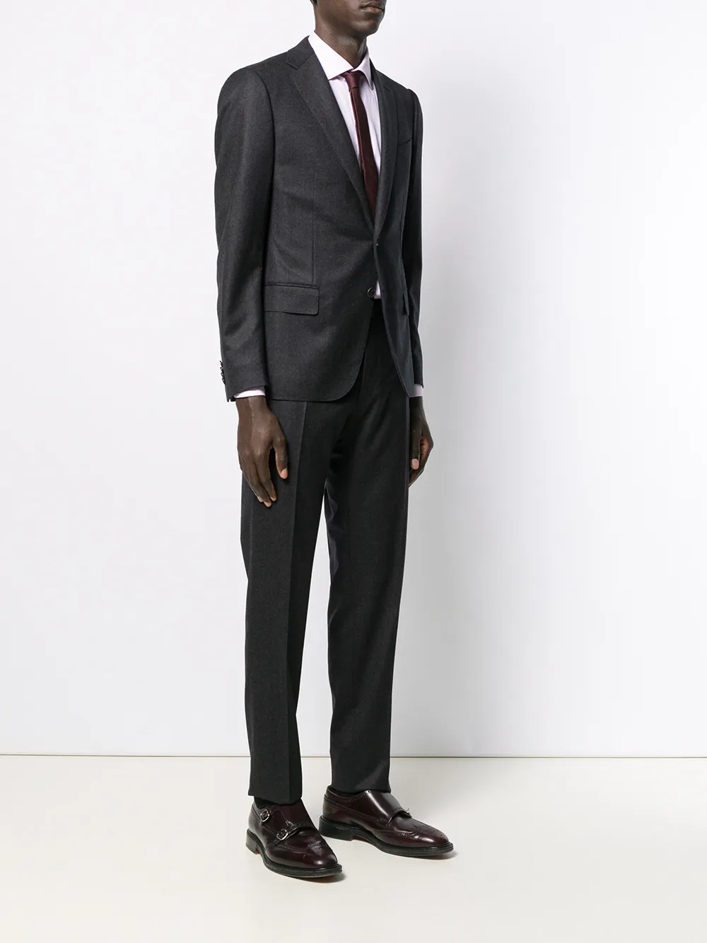 Caruso Tweedelig pak Grijs