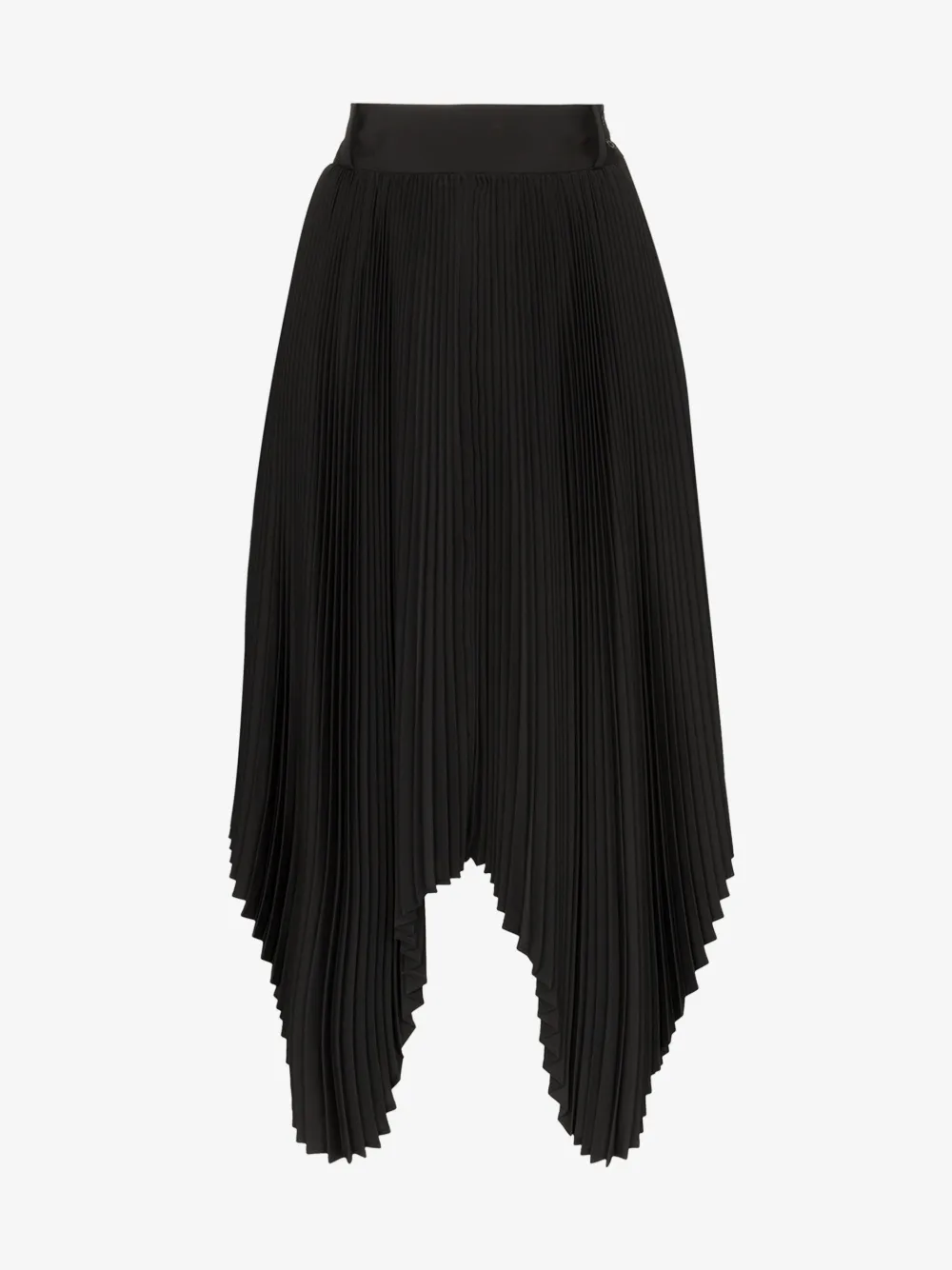 Hyke Skirts HYKE PLEATED HANDKERCHIEF HEM MIDI SKIRT