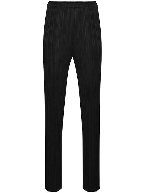 Pleats Please Issey Miyake high-waisted plissé trousers