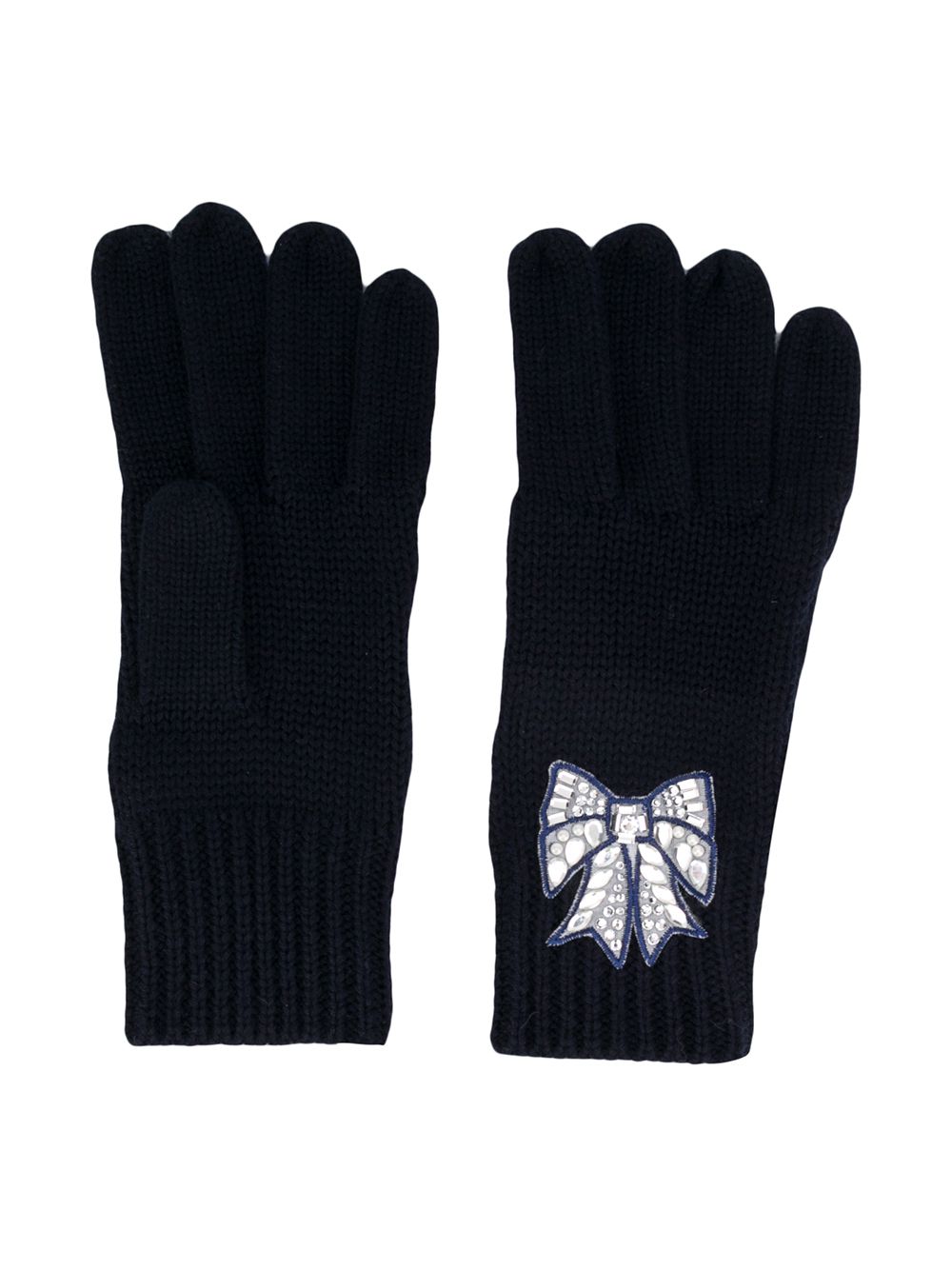 фото Monnalisa embroidered bow gloves