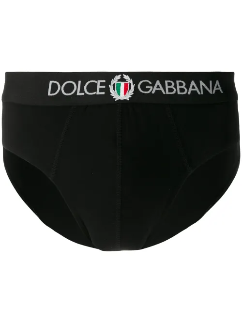 Slip à logo brodé - Dolce & Gabbana - Modalova