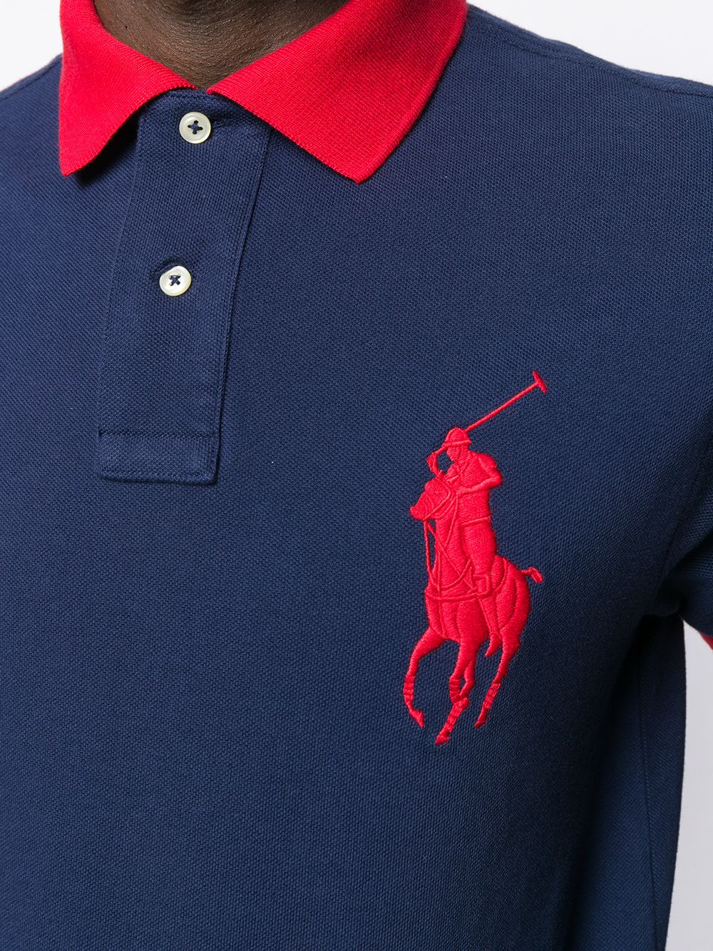 фото Polo ralph lauren рубашка-поло с вышитым логотипом