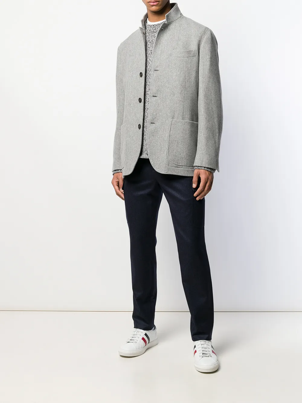 Brunello Cucinelli Pantalon met toelopende pijpen - Blauw