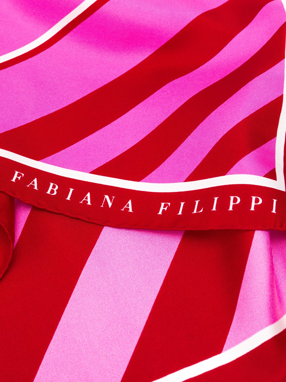 фото Fabiana Filippi шейный платок в диагональную полоску