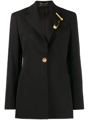 versace black blazer