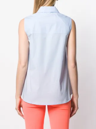 sleeveless flared shirt展示图