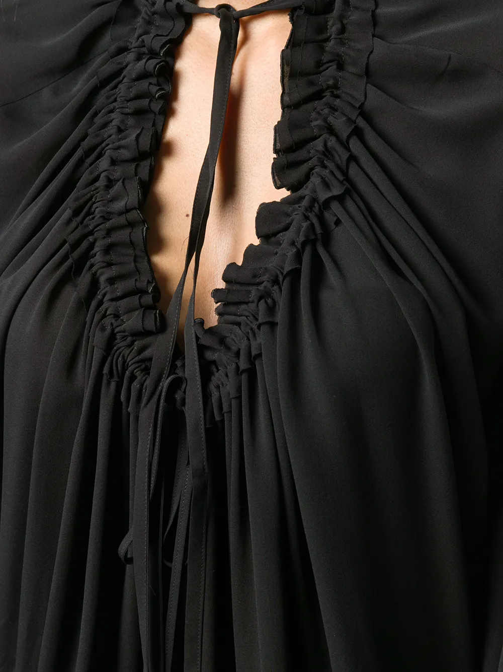 DSQUARED2 Blouse met ruche Zwart