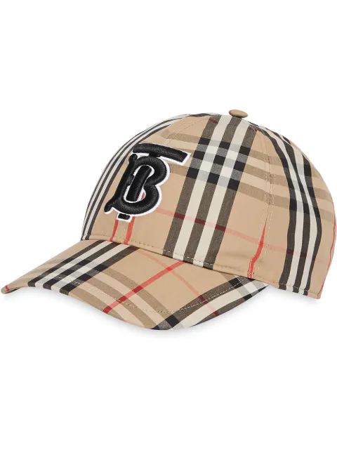 Burberry Icon Stripe Logo-Embroidered Cotton Baseball Cap In Neutrals