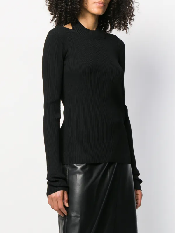 Helmut Lang Open Back Jumper | Black | FARFETCH