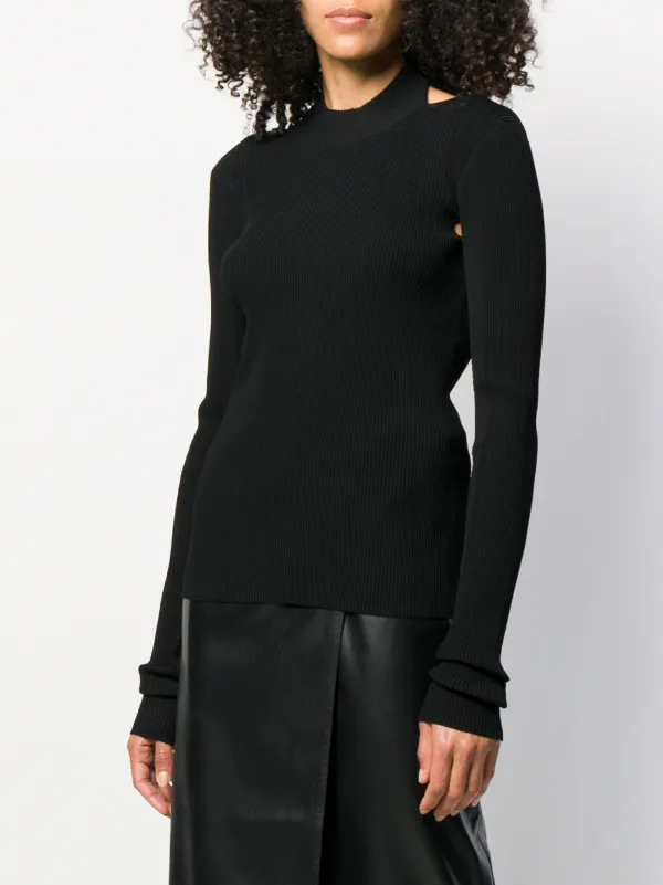 Helmut Lang Open Back Jumper | Black | FARFETCH