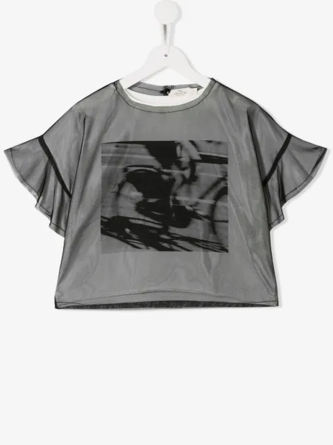 Andorine Top mit grafischem Print