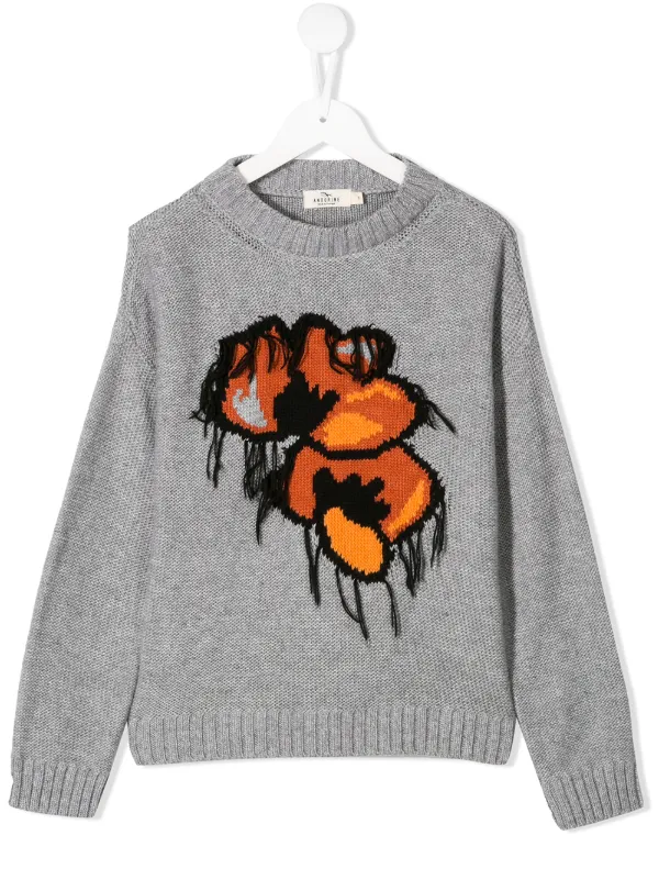 floral knitted jumper