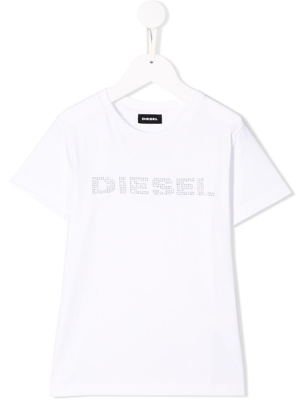 фото Diesel Kids футболка с логотипом и заклепками