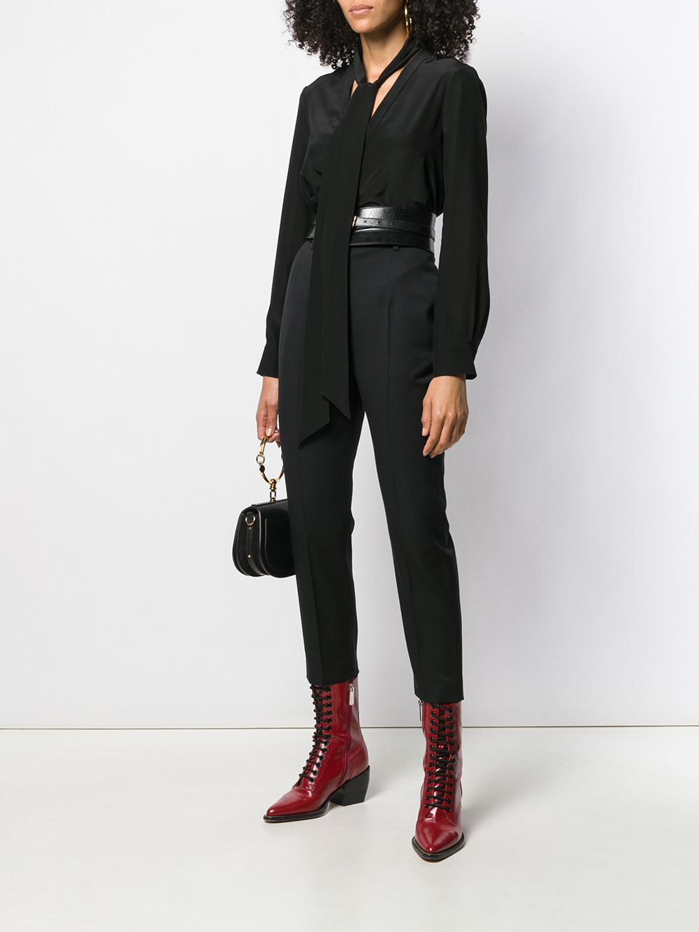 Alexander McQueen High-waist broek - Zwart