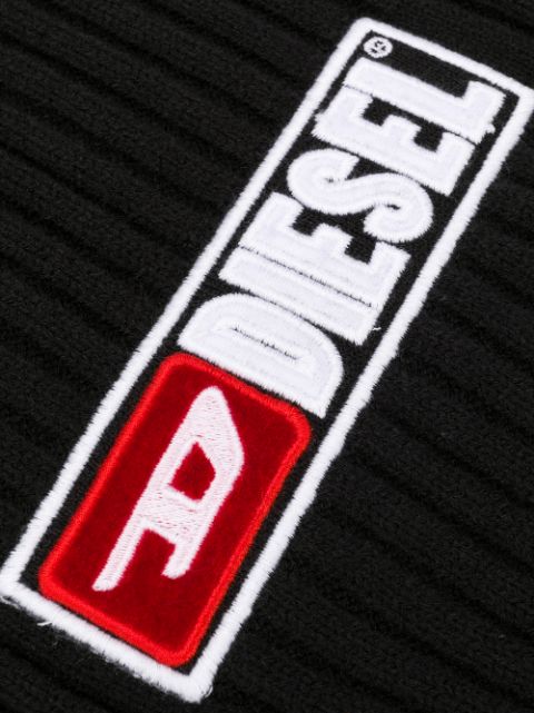 Roder logo-appliqué scarf