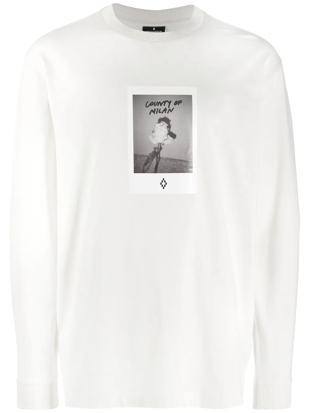 MARCELO BURLON COUNTY OF MILAN топ с длинными рукавами и принтом MARCELO BURLON COUNTY OF MILAN топ с длинными рукавами и принтом