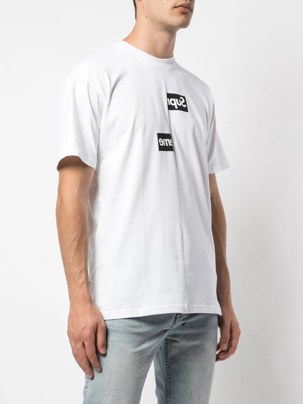 Supreme CDG Split Box Logo Tee - Farfetch