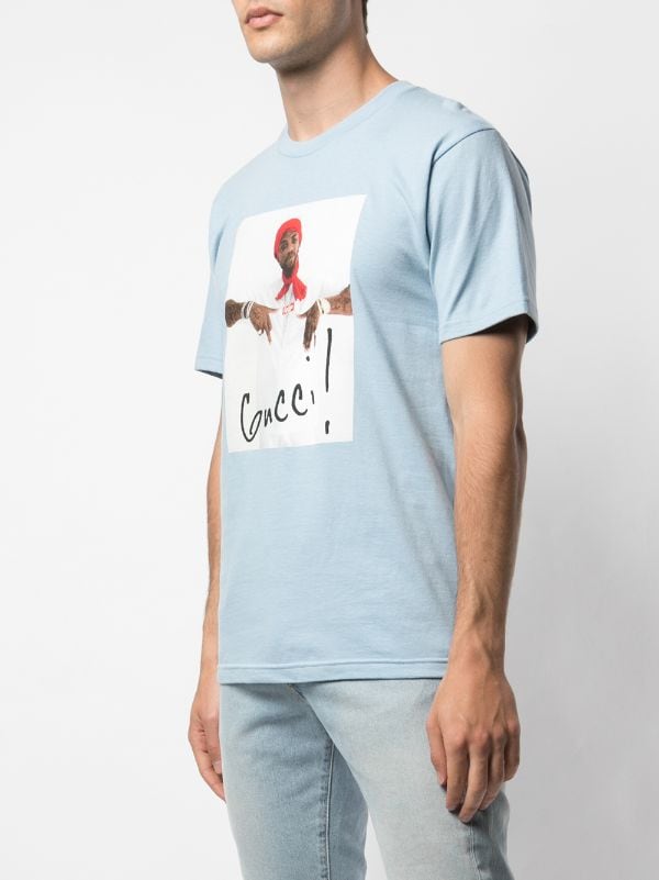 Shop Supreme Gucci Mane print T-shirt with Express Delivery - FARFETCH