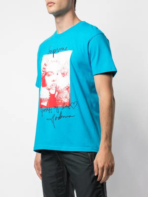 Shop Supreme Madonna print T-shirt with 
