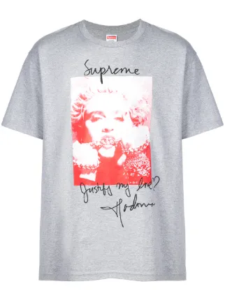 Supreme madonna 2025 tee grey