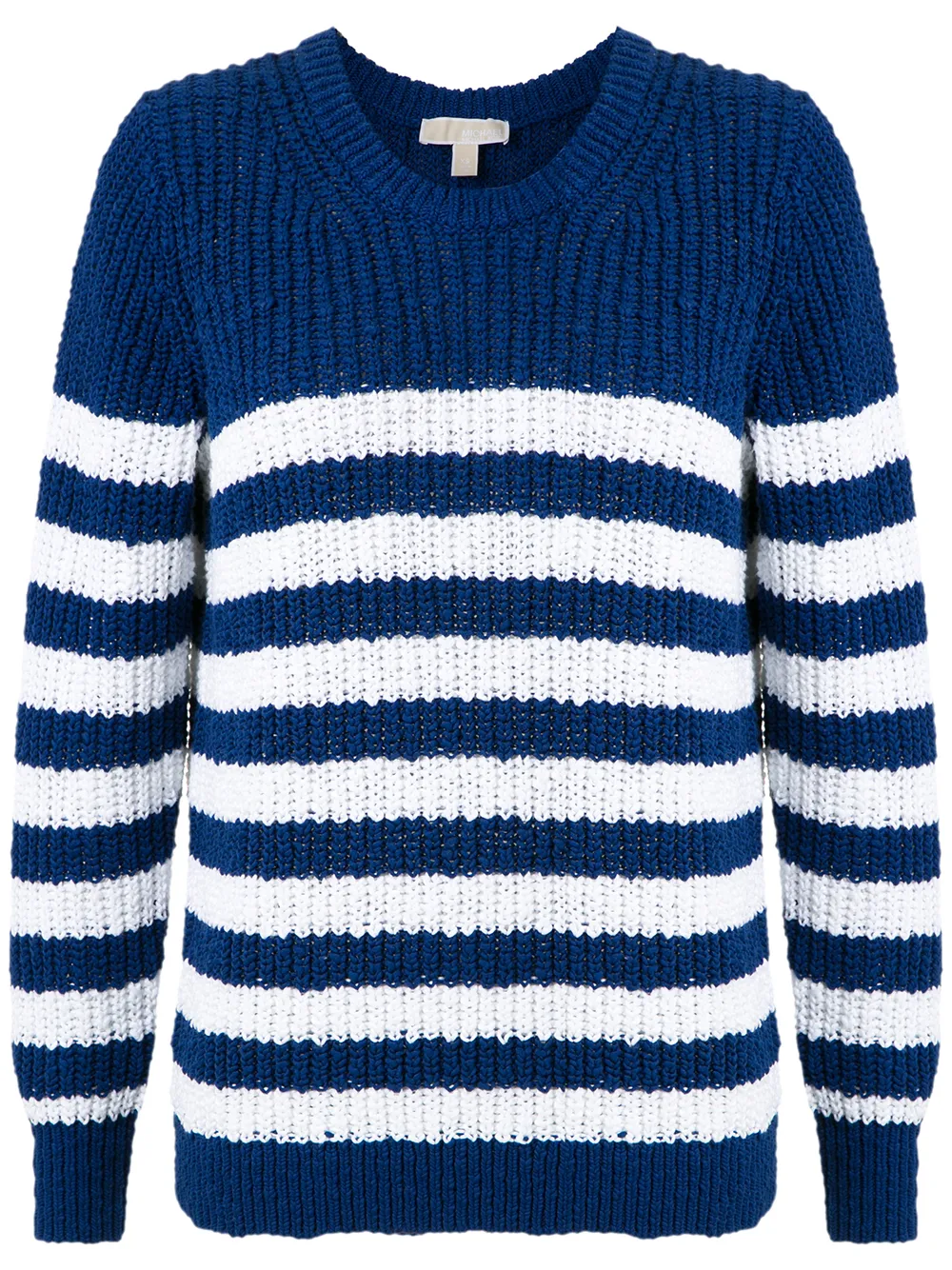 Michael Michael Kors STRIPE SLUBBY LS CREW Farfetch