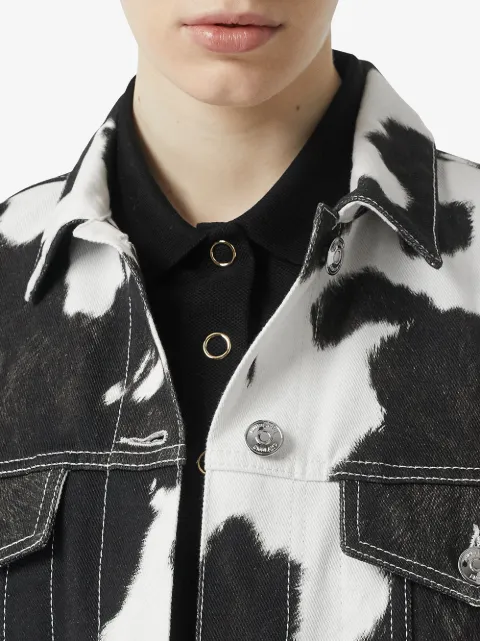 burberry cow print jeans