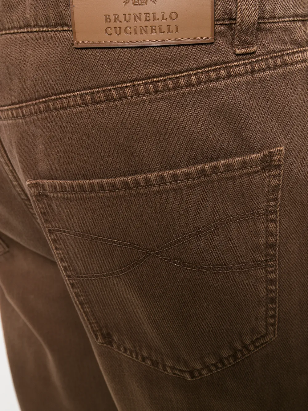 Brunello Cucinelli Slim-fit jeans Bruin
