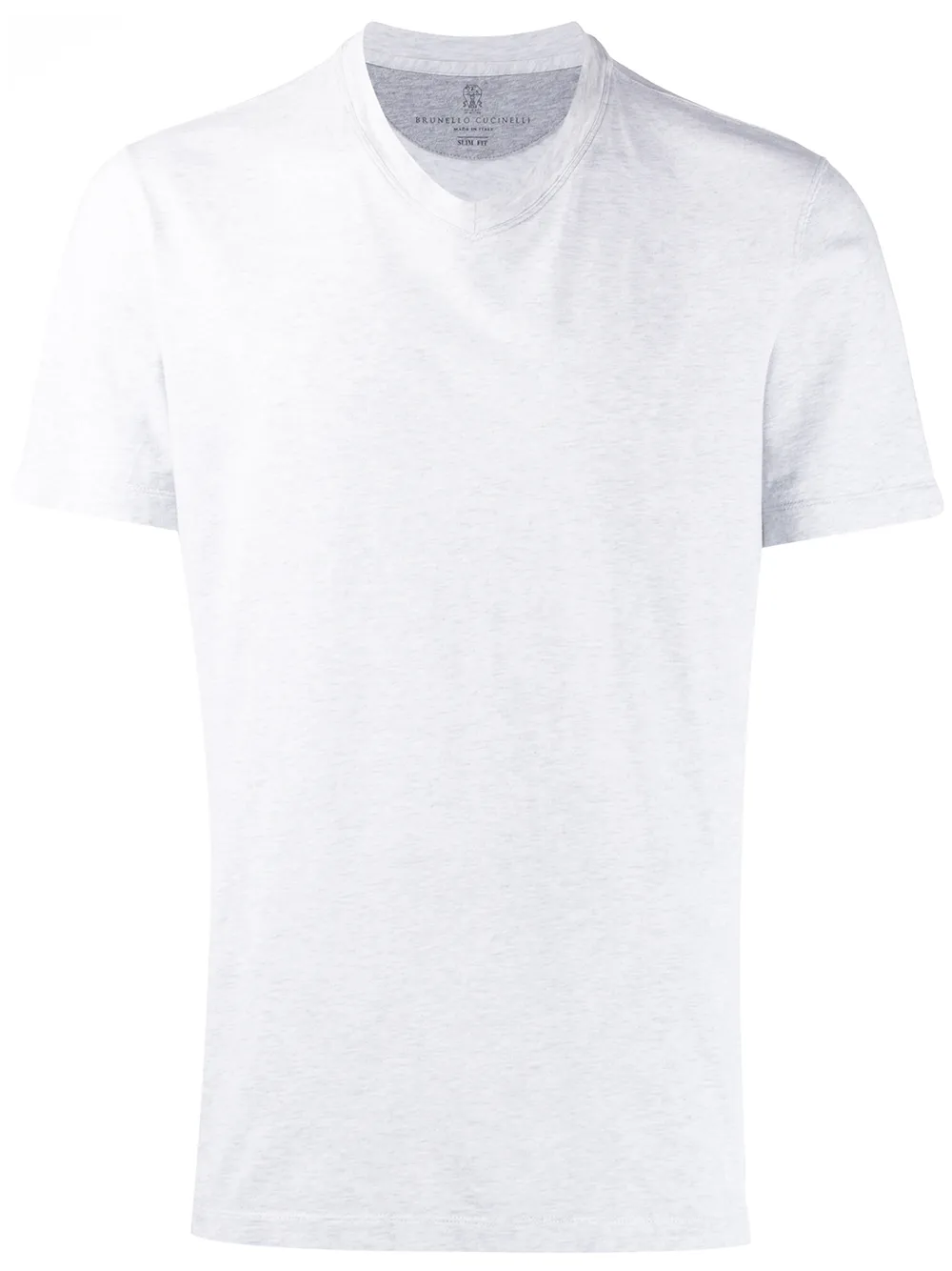 

Brunello Cucinelli playera con cuello en V - Gris