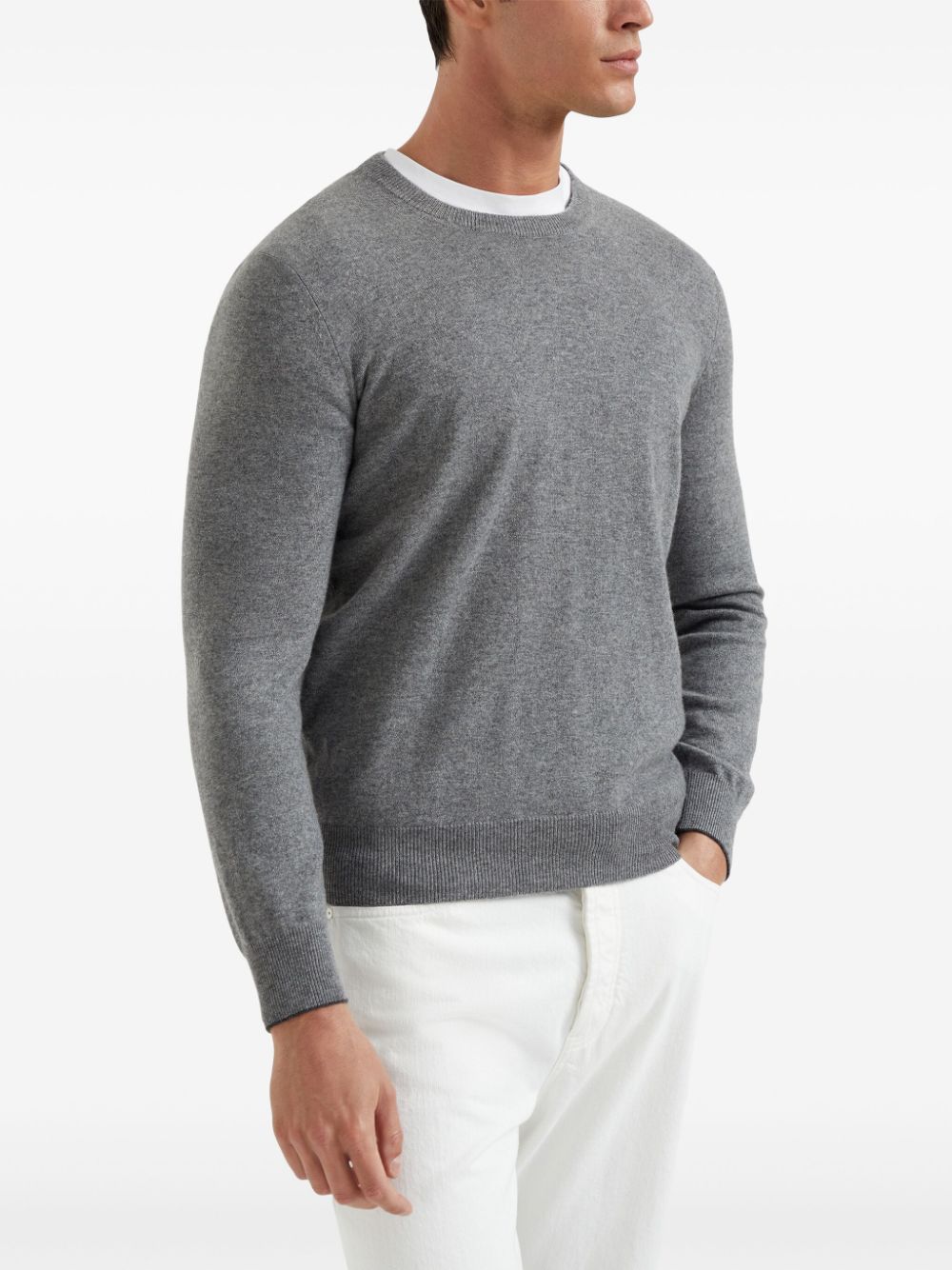 Brunello Cucinelli crew-neck cashmere jumper Men