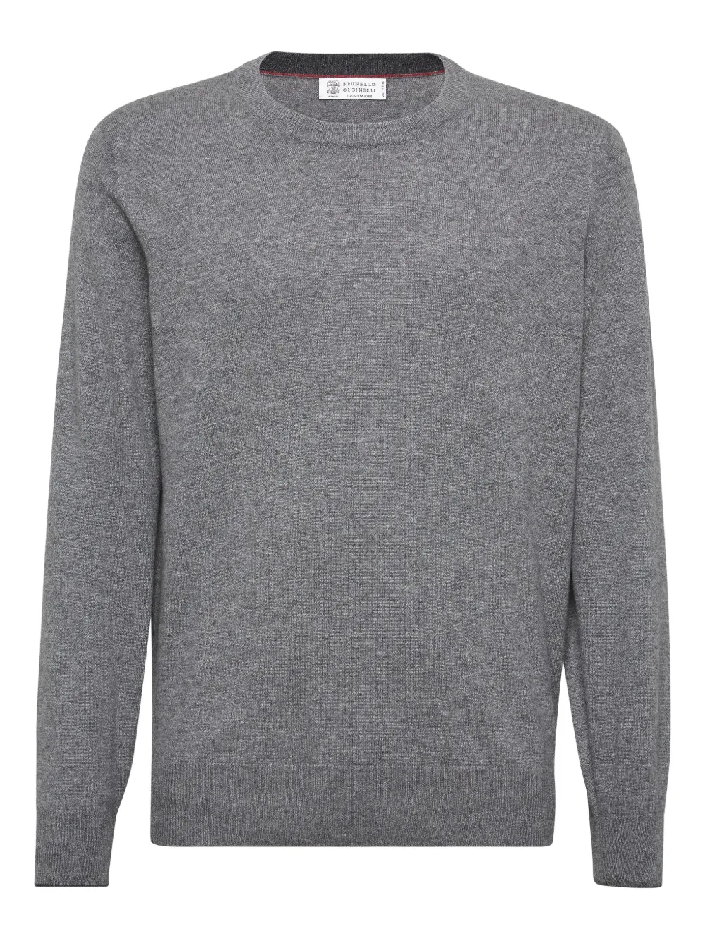 Brunello Cucinelli كنزة كشمير برقبة دائرية | رمادي | Image 1