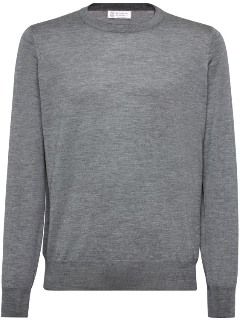 Brunello Cucinelli cashmere-blend crew-neck jumper Men