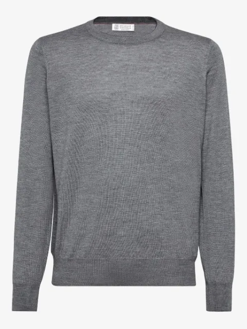 Brunello Cucinelli cashmere-blend crew-neck jumper