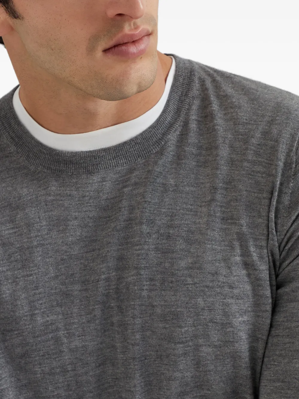 Cashmere-Blend Crew-Neck Jumper